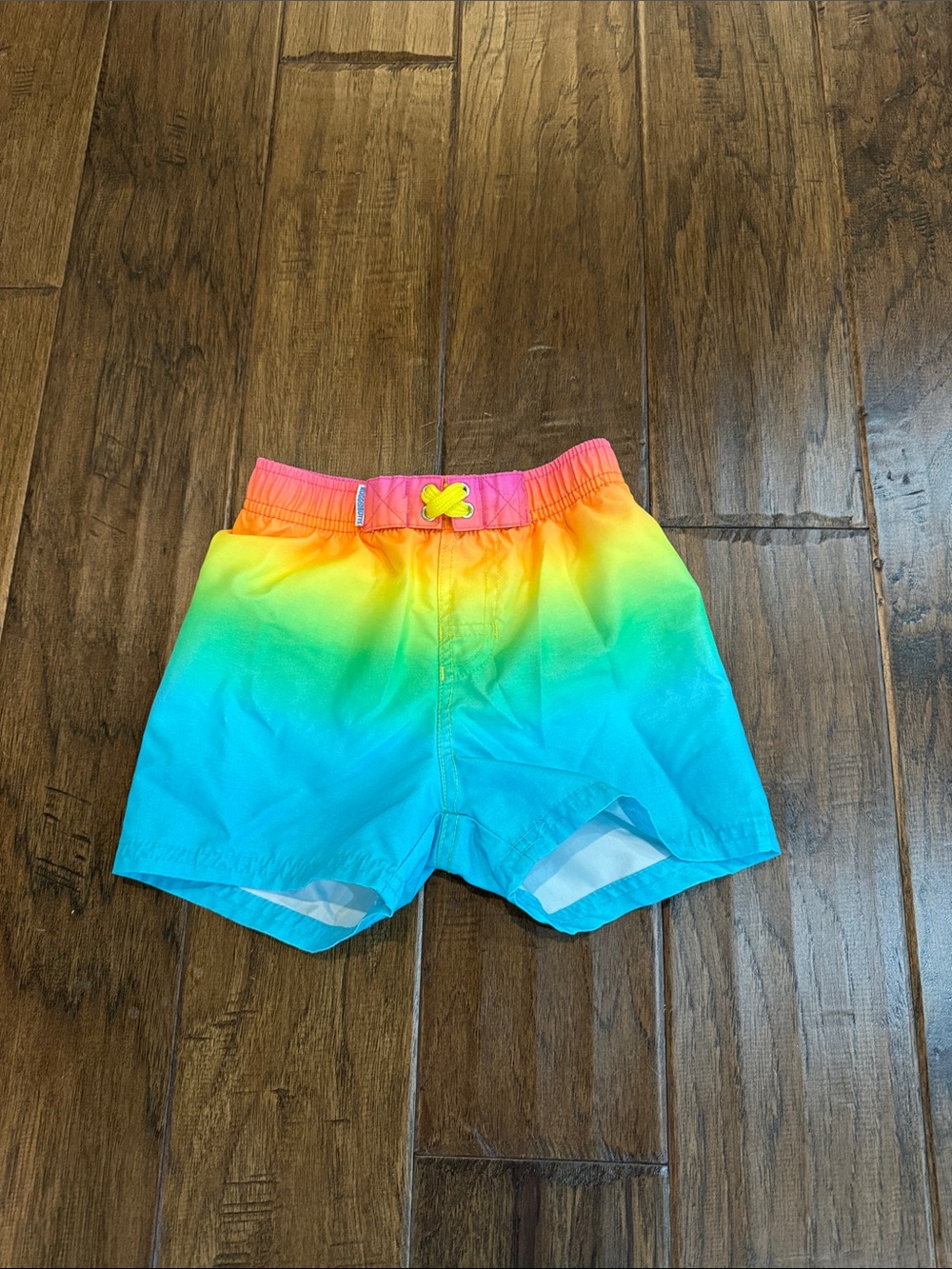 Ruggedbutts Neon Ombre Kids Swim Shorts